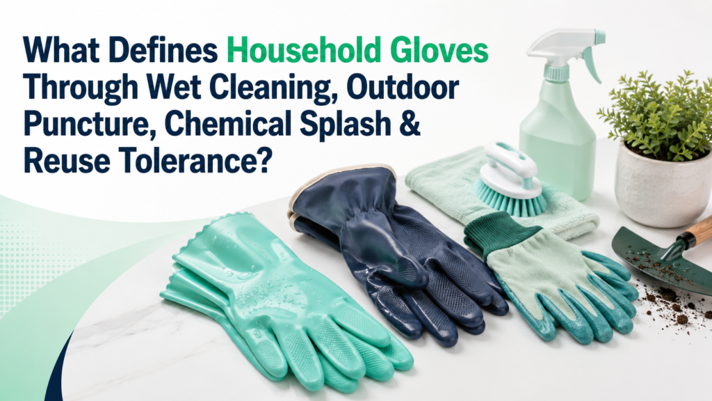 Household gloves for cleaning and gardening tasks