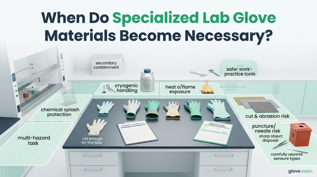 Specialized Lab Glove Materials: When Are They Needed?